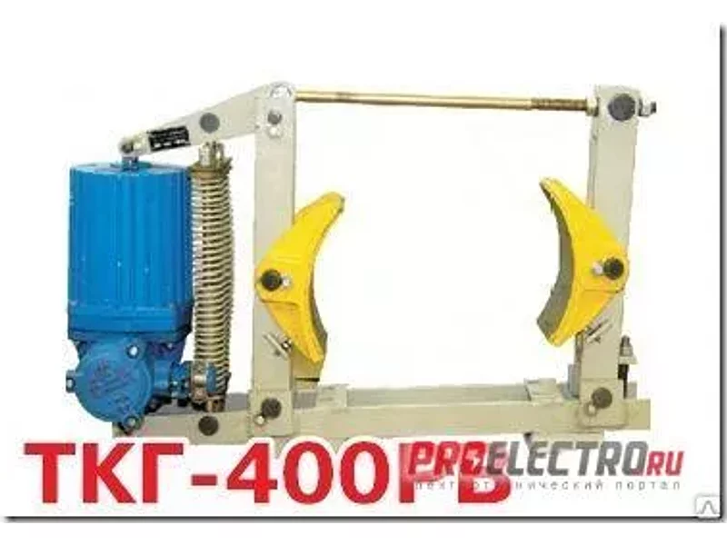 Тормоз крановый ТКГ-400РВ с толкателем ТЭ-80МРВ
