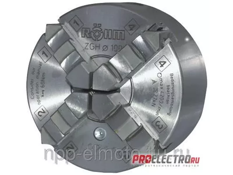 Четырехкулачковые токарные патроны ROHM