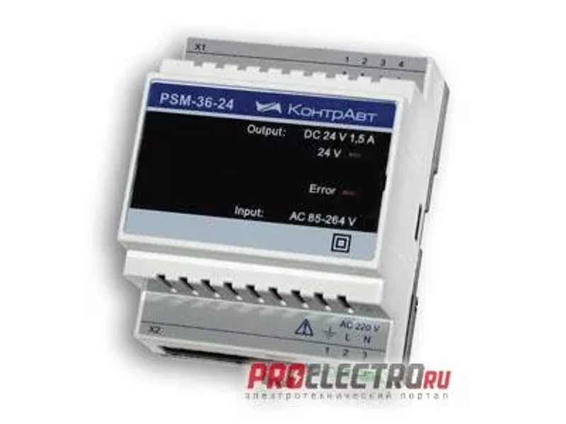 PSM-36-24 блок питания 24 В (1,5 А, 36 Вт)