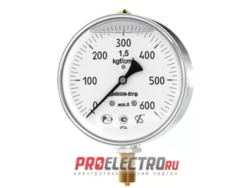 Манометры виброустойчивые ДМ8008-Вуф исп.2, ДА8008-Вуф исп.2, ДВ8008-Вуф исп.2