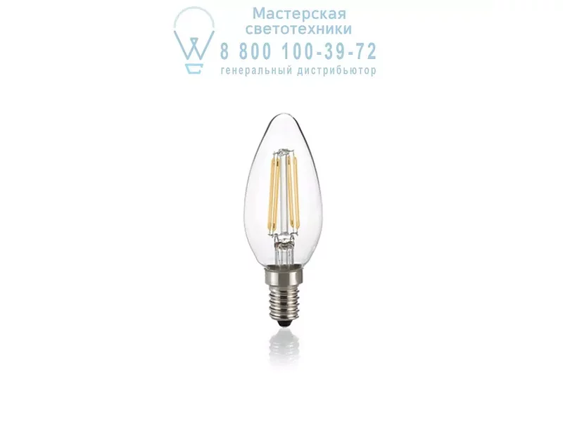 Ideal Lux LED CLASSIC E14 4W OLIVA TRASPARENTE 4000K 153933
