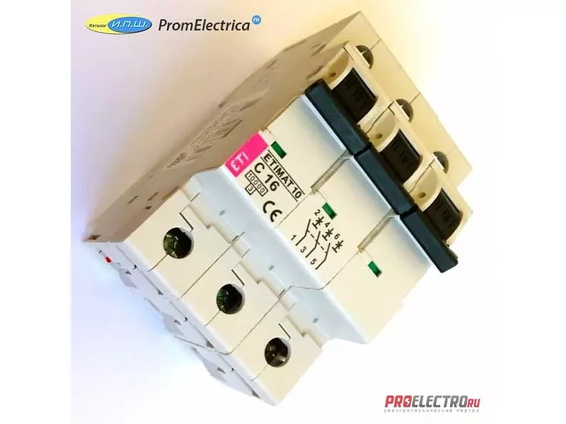 002145520 ETIMAT 6  3p C 40А (6 kA) может заменить ИЭК ВА47-29 3Р 40А х-ка С