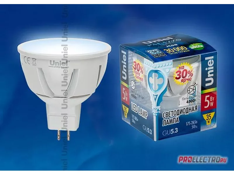 Светодиодная лампа точечного света JCDR 220V GU5.3 5 Вт серии Palazzo