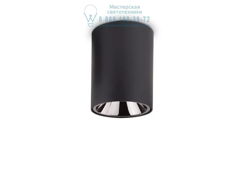 Ideal Lux NITRO 15W ROUND NERO потолочный светильник черный 205984