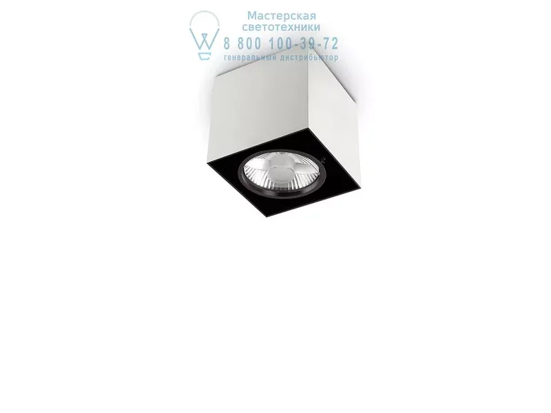 Ideal Lux MOOD PL1 SMALL SQUARE BIANCO потолочный светильник белый 140902