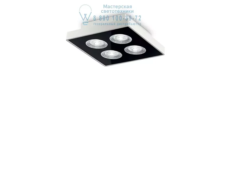 Ideal Lux GARAGE PL4 SQUARE BIANCO потолочный светильник белый 205786