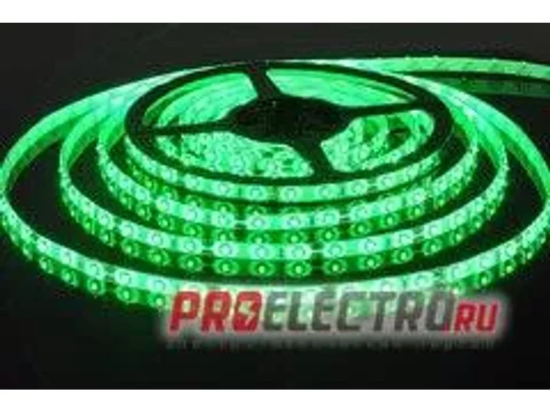 Лента светодиодная SMD5050-60-20-12-144-GR 60LED/м, IP20, 12В, 14,4Вт, зеленый, TDM