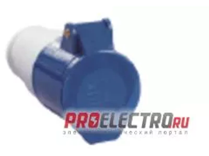 Розетка 213 переносная 2Р+РЕ 16А 220В IP44 TDM