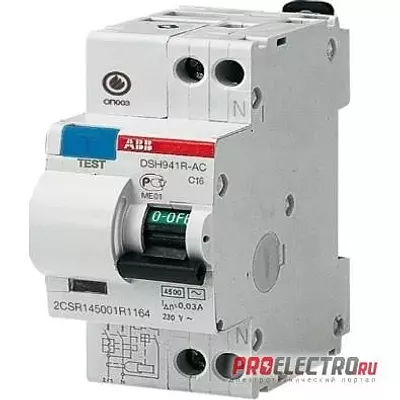 DSH941R 25A 30мА. ABB Диф автомат.