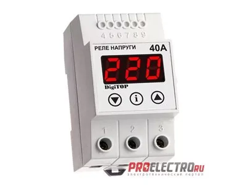 V-protector 40A. Цифровое реле напряжения.