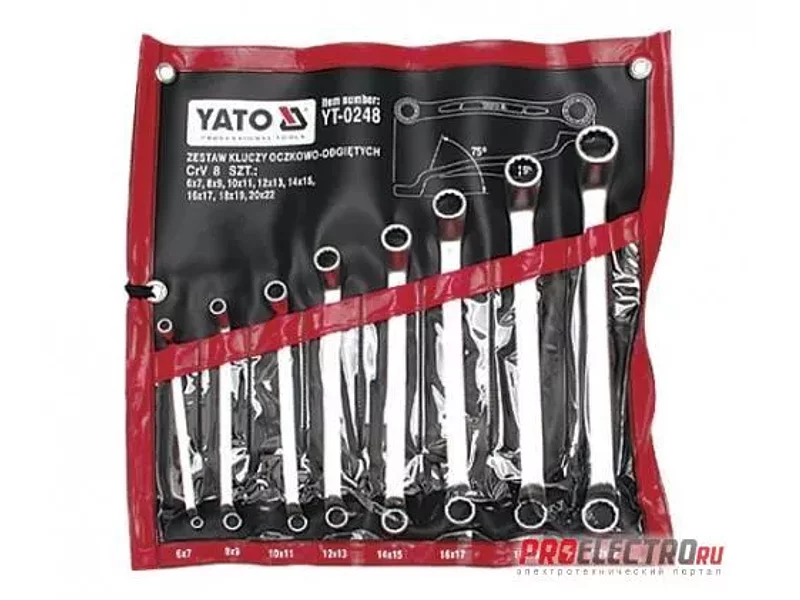 YATO YT-0248. Набор ключей накидных 8шт.