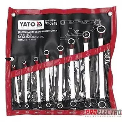 YATO YT-0248. Набор ключей накидных  8шт.