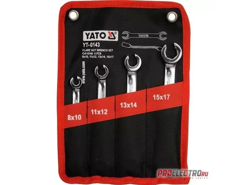 YATO YT-0143. Набор разрезных ключей 4 шт.