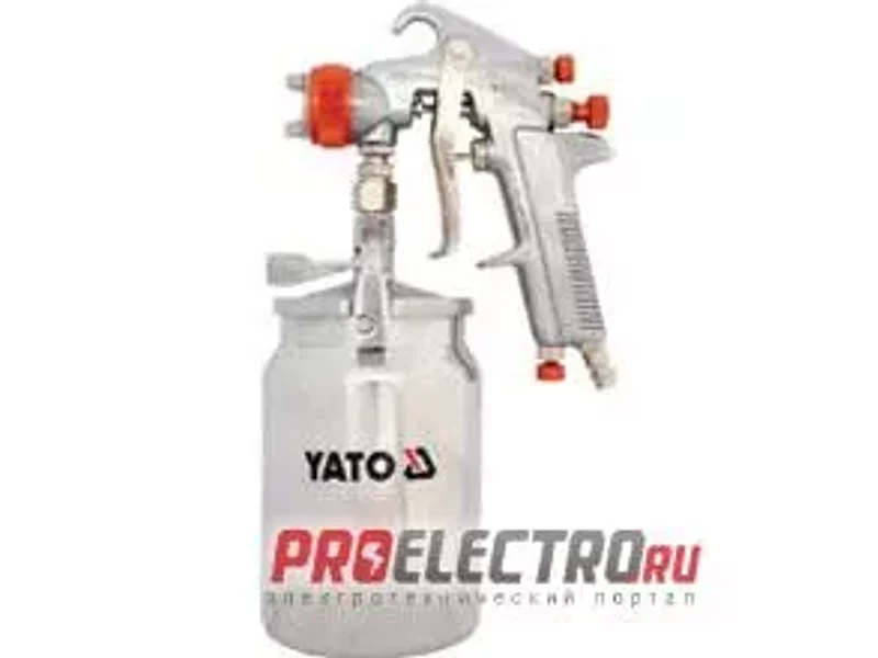 YATO YT-2346. Краскопульт с нижним бачком 1л-1,8мм