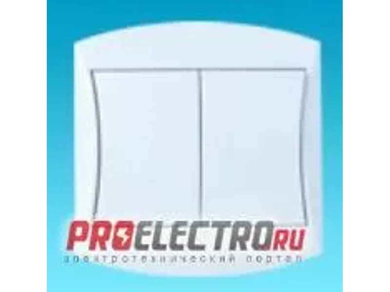 Выключатель двухклавишный DL112