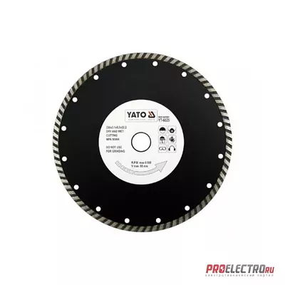 YATO YT-6025. ДИСК АЛМАЗНЫЙ ОТРЕЗНОЙ 230ММ.
