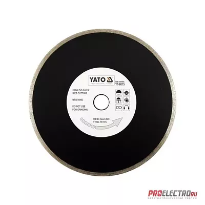 YATO YT-6015. ДИСК ОТРЕЗНОЙ С АЛМАЗНЫМ ПОКРЫТИЕМ.