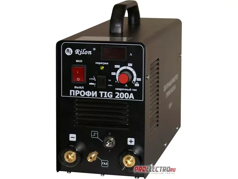 Сварочный инвертор ПРОФИ TIG 200A цифровая индикация в кейсе аргонодуговая сварк