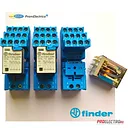 Реле 24 вольта DC, 4 группы 553490240090 + 9505SMA Finder - комплект - 300 руб