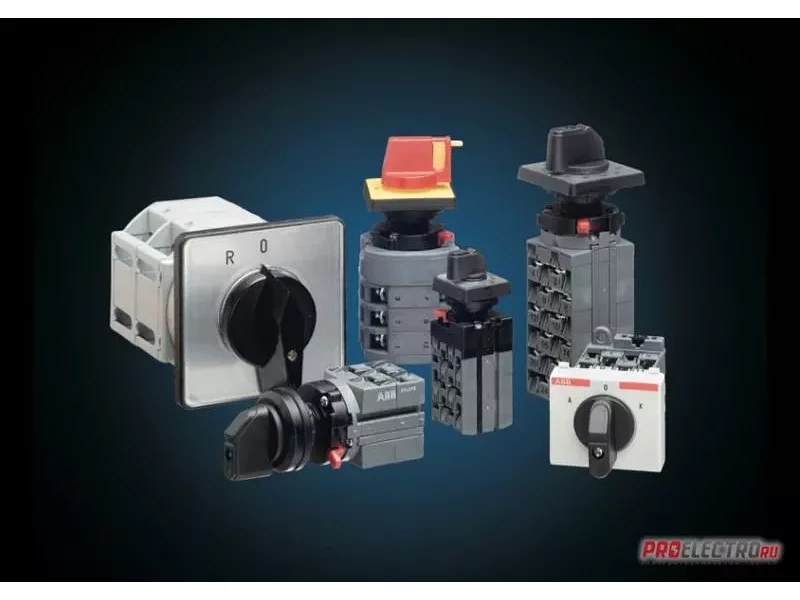 Переключатель для вольтметра OMV30PBR миниатюрный 7-поз, ABB