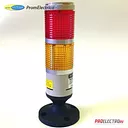 PLG-220-R/Y Светосигнальная колонна 220 VAC красный + желтый цвета Menics