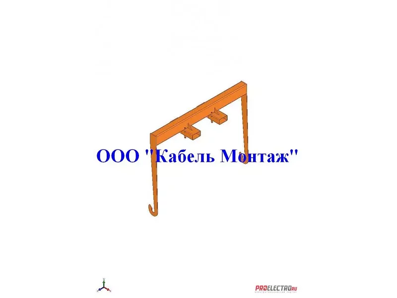 Траверса для кабельных барабанов стеллажная ТКБР 18/45
