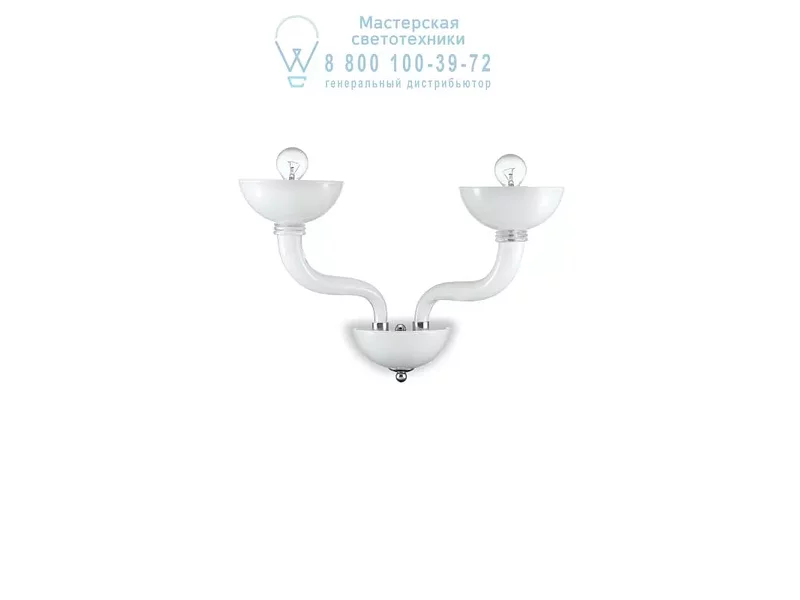 Ideal Lux CASANOVA AP2 BIANCO накладной светильник белый 116617