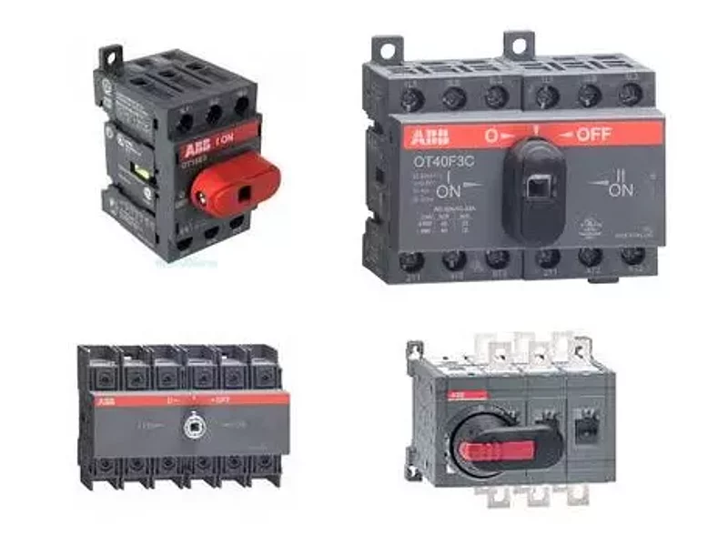 Рубильник реверсивный перекидной ABB OT63F4C 63А четырехполюсный