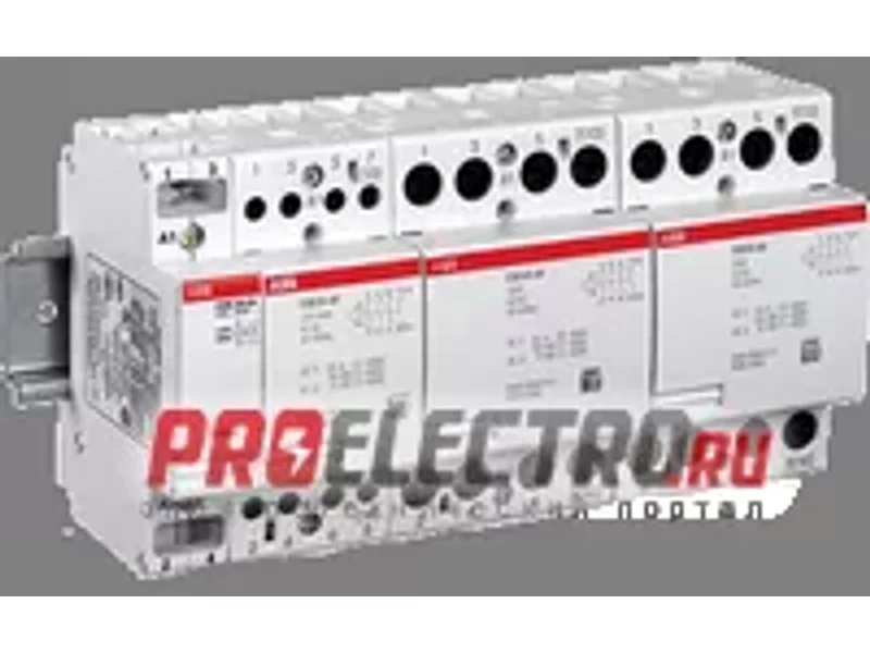 Контактор пускатель модульный ESB-24-40 (24А AC1) катушка 220В АС/DC ABB ЦЕНА