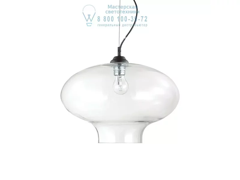 Ideal Lux BISTRO' SP1 ROUND TRASPARENTE подвесной светильник прозрачный 120898