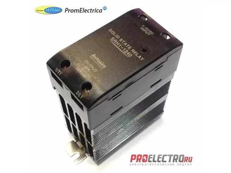SRH1-1430R Тверд реле 1-фаза, управ 4-30 VDC, коммут вых 30А/48-480VAC, Autonics