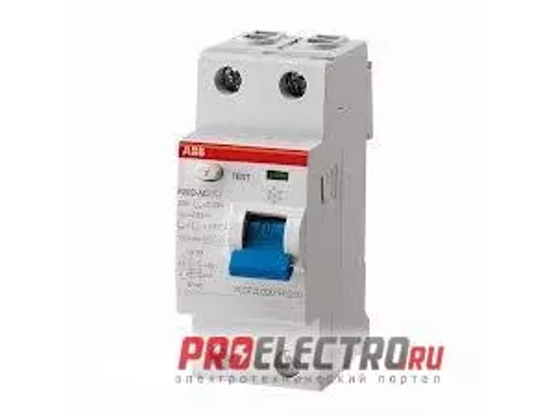 Выключатель дифференциального тока УЗО ABB 2п Тип AC F202 16/0,01 10мА ЦЕНА!