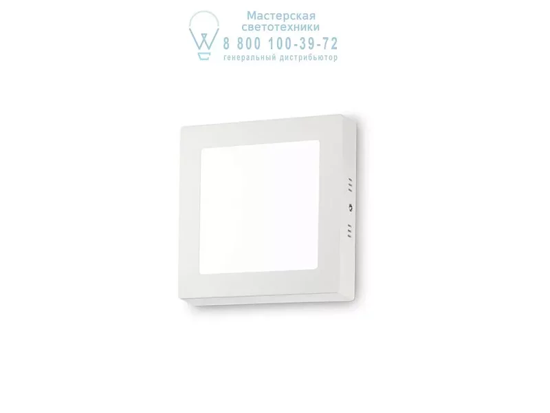 Ideal Lux UNIVERSAL AP1 12W SQUARE BIANCO накладной светильник белый 138633