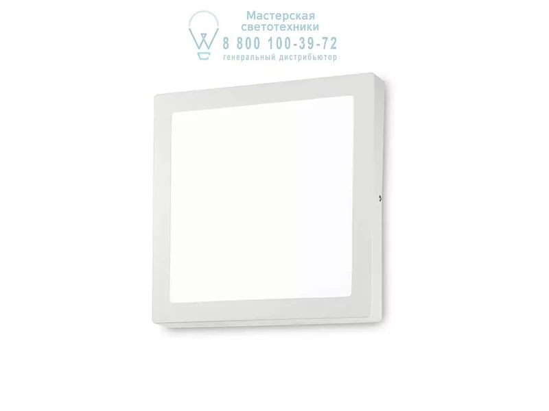 Ideal Lux UNIVERSAL AP1 24W SQUARE BIANCO накладной светильник белый 138657