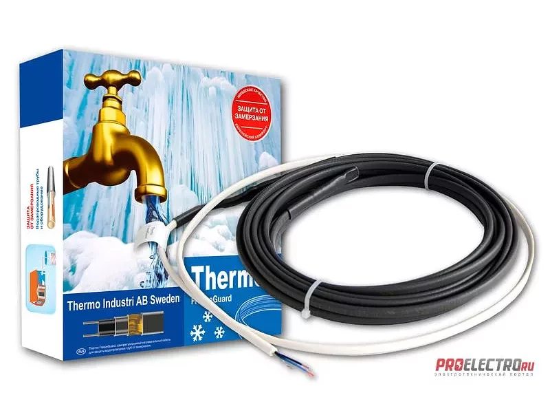 Комплект кабеля для обогрева труб THERMO FreezeGuard 1м, 25 Вт/м скидки