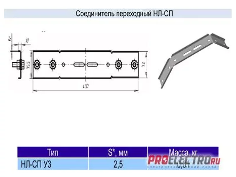 Соединитель переходный НЛ-СП