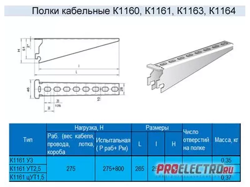 Полка (Консоль) К-1161