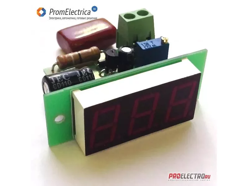 Вм-19 (220VAC) DigiTOP Вольтметр переменного тока 220VAC 100-400VAC