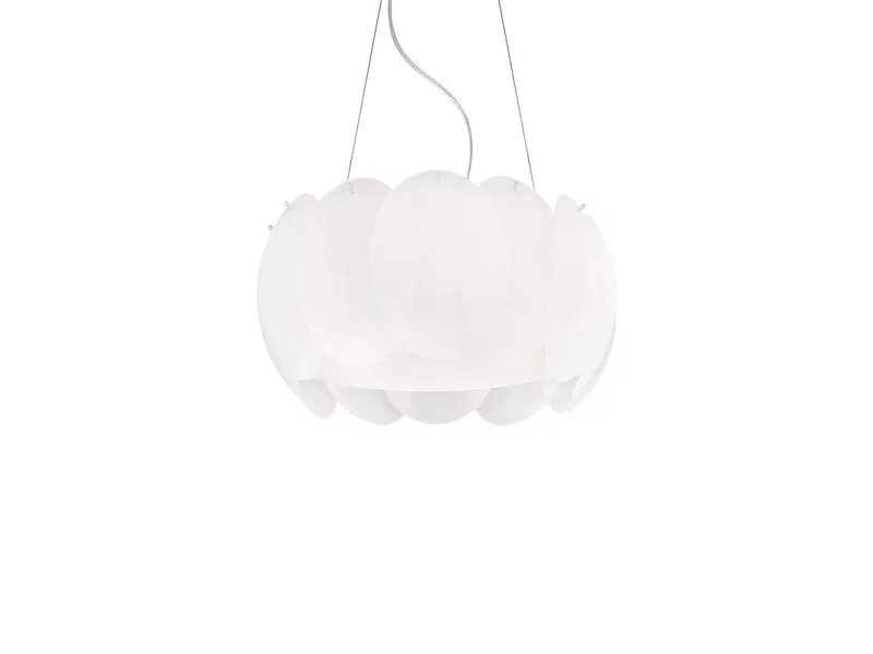Ideal Lux OVALINO SP5 BIANCO подвесной светильник белый 074139