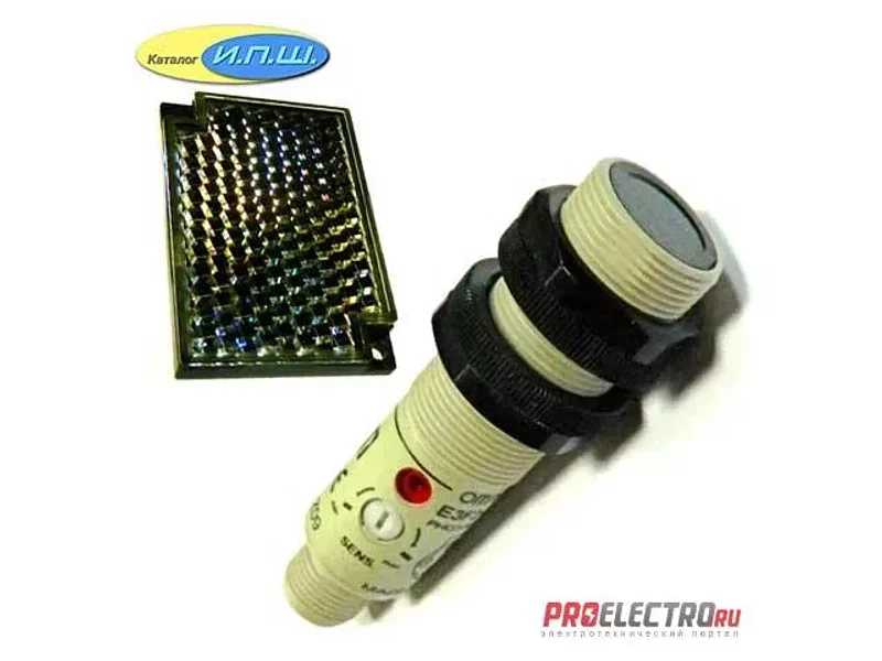 Фотодатчик E3F2-R4B4 Omron, от рефлектора, NPN/PNP, NO/NC