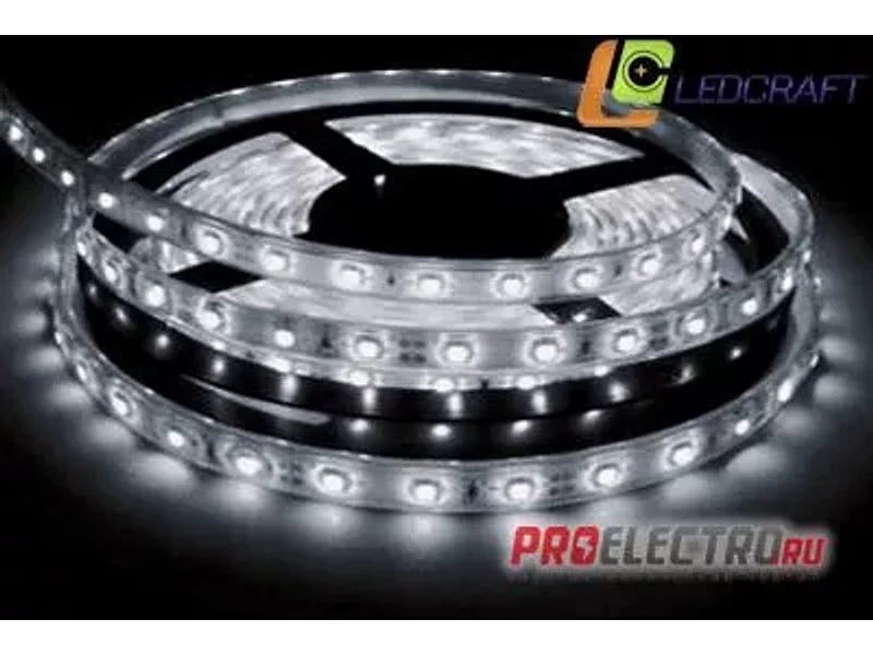 Светодиодная лента LC-3528-W-12W60 IP68 Холодный белый