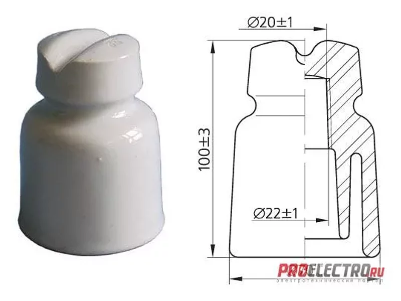 Изолятор штыревой ТФ-20