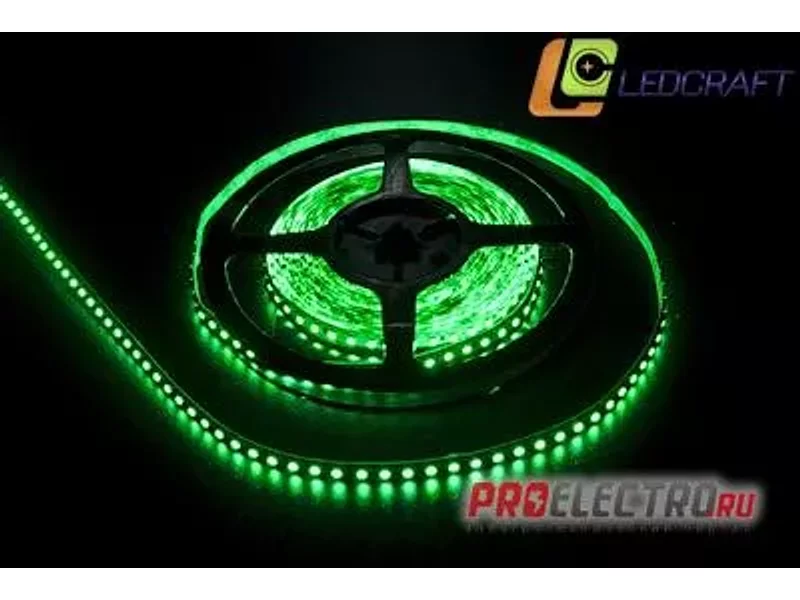 Светодиодная лента LC-3528-12G120 IP33 зеленый