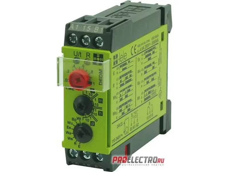 Реле времени D6DM 24VAC/DC 110-240VAC (234000)