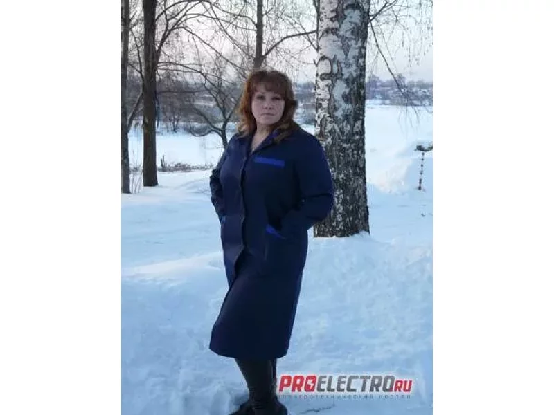 Халат рабочий с отделкой