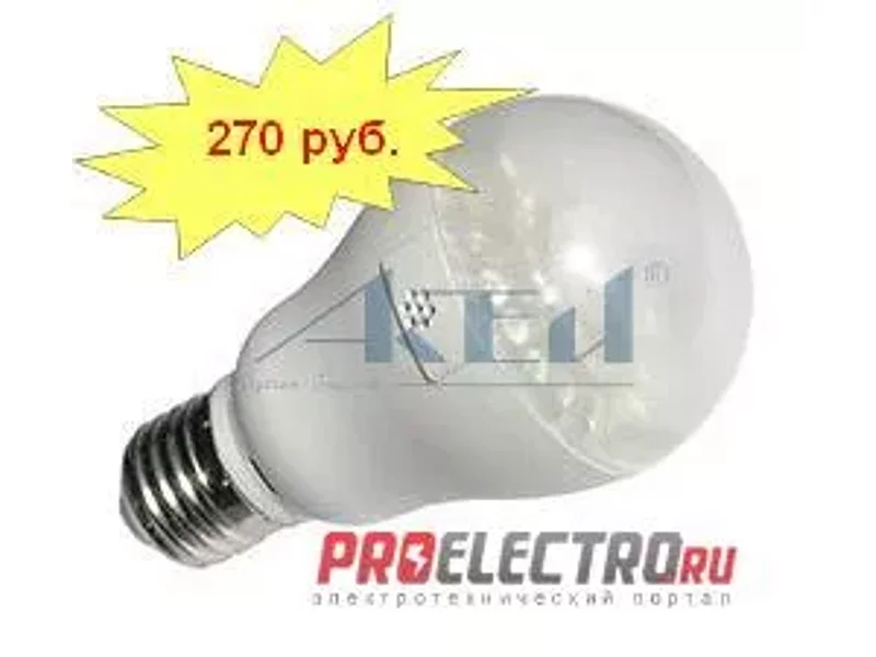 Лампа светодиодная (LED) со встроенным оптико-акустическим датчиком ЛА-03