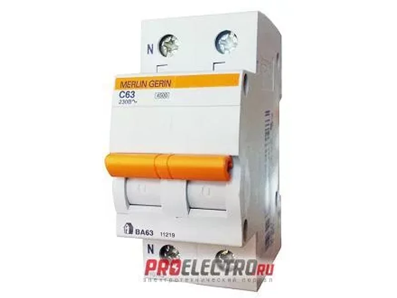 Автоматический выключатель ВА63 1П+Н 10A C | арт. 11212 Schneider Electric
