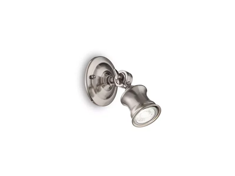 Ideal Lux BARBER AP1 NICKEL накладной светильник  160016