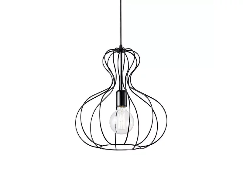 Ideal Lux AMPOLLA-1 SP1 NERO подвесной светильник черный 148502