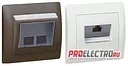 Розетка Galea Life RJ 45 кат. 6, UTP, 1 выход, монтаж на захватах | арт. 775823